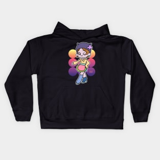 A waitress in a cat hat Kids Hoodie